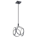 LED Pendant from the CIRI Collection in Matte Black Finish by Kichler