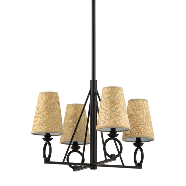 Hudson Valley - 1724-AI - Four Light Chandelier - Pendelton - Aged Iron from Lighting & Bulbs Unlimited in Charlotte, NC