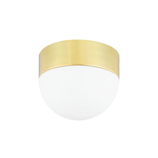 Hudson Valley - 2110-AGB - Two Light Flush Mount - Adams - Aged Brass from Lighting & Bulbs Unlimited in Charlotte, NC