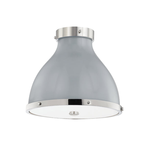Hudson Valley - MDS360-PN/PG - Two Light Flush Mount - Painted No. 3 - Polished Nickel/Parma Gray Combo from Lighting & Bulbs Unlimited in Charlotte, NC