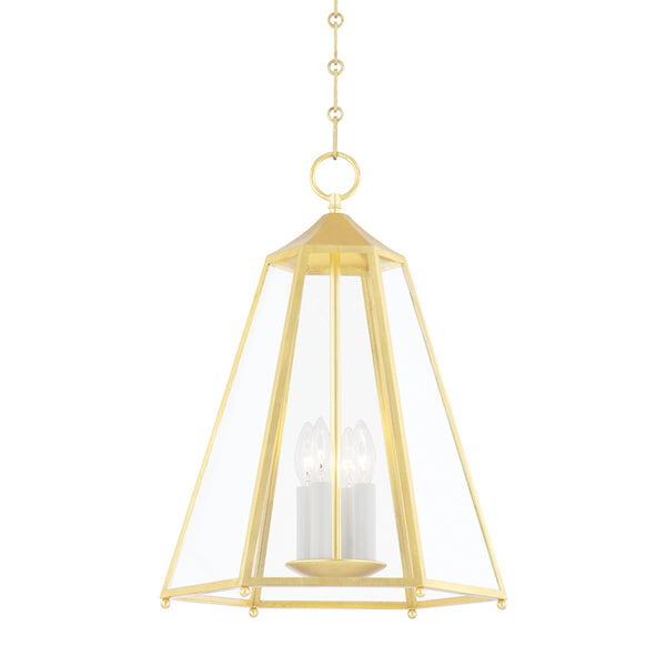 Hudson Valley - MDS411-GL - Four Light Chandelier - Nottingham - Gold Leaf from Lighting & Bulbs Unlimited in Charlotte, NC