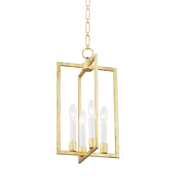 Hudson Valley - MDS420-GL - Four Light Pendant - Middleborough - Gold Leaf from Lighting & Bulbs Unlimited in Charlotte, NC