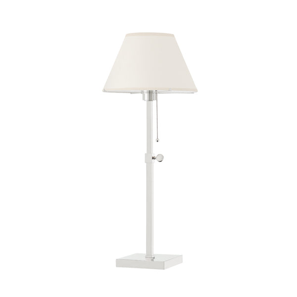 Hudson Valley - MDSL132-PN - One Light Table Lamp - Leeds - Polished Nickel from Lighting & Bulbs Unlimited in Charlotte, NC