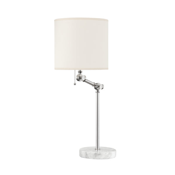 Hudson Valley - MDSL150-PN - One Light Table Lamp - Essex - Polished Nickel from Lighting & Bulbs Unlimited in Charlotte, NC