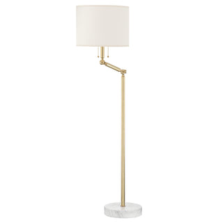 Hudson Valley - MDSL151-AGB - Two Light Floor Lamp - Essex - Aged Brass from Lighting & Bulbs Unlimited in Charlotte, NC