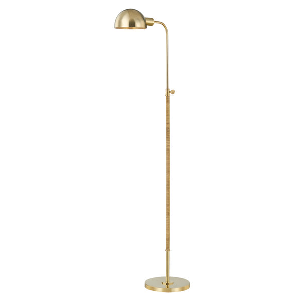 Hudson Valley - MDSL521-AGB - One Light Floor Lamp - Devon - Aged Brass from Lighting & Bulbs Unlimited in Charlotte, NC