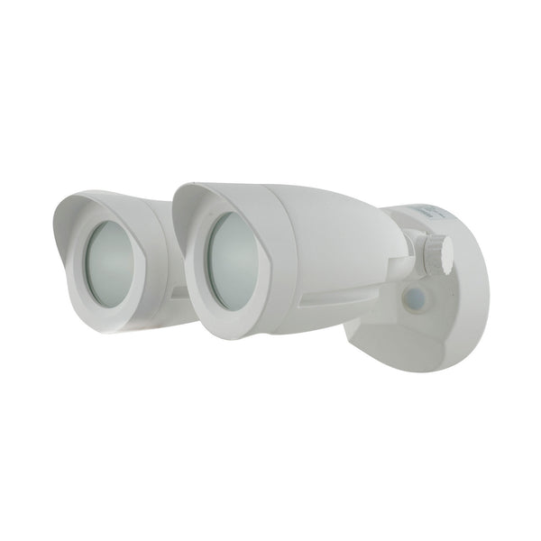 Satco 65-710 LED Security Light; Dual Head; White Finish;, 44% OFF