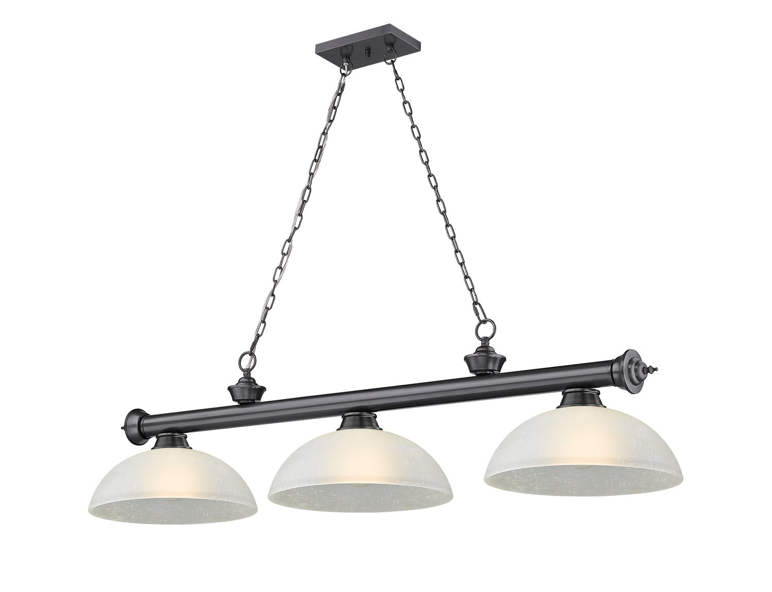 Z-Lite - 2306-3BP-DWL14 - Three Light Billiard - Cordon - Bronze Plate from Lighting & Bulbs Unlimited in Charlotte, NC