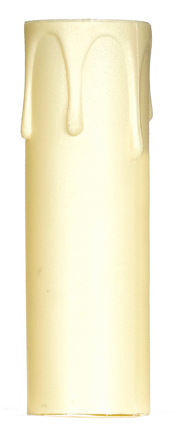 Plastic Drip Candle Cover, Ivory Plastic Drip, 13/16