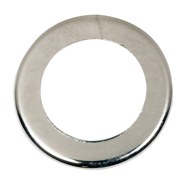 Steel Check Ring, Curled Edge, 1/4 IP Slip, Nickel Plated Finish, 3/4