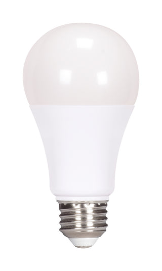 11.5 Watt, A19 LED, 90CRI, 2700K, Medium base, 220 deg. Beam Angle, 120 Volt, 1100 Lumens, CEC, 2-pack Light Bulb by Satco (75W Equivalent)