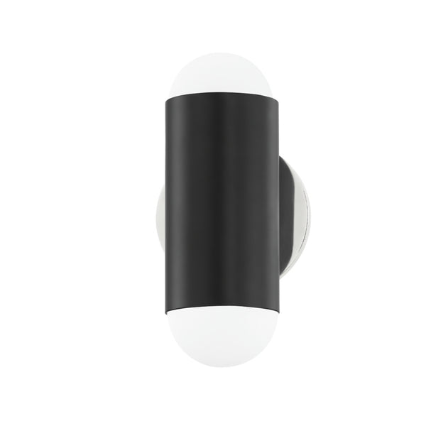 Mitzi - H484102-PN/SBK - Two Light Wall Sconce - Kira - Polished Nickel/Soft Black from Lighting & Bulbs Unlimited in Charlotte, NC