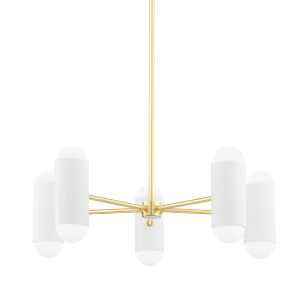 Mitzi - H484810-AGB/SWH - Ten Light Chandelier - Kira - Aged Brass/Soft White Combo from Lighting & Bulbs Unlimited in Charlotte, NC