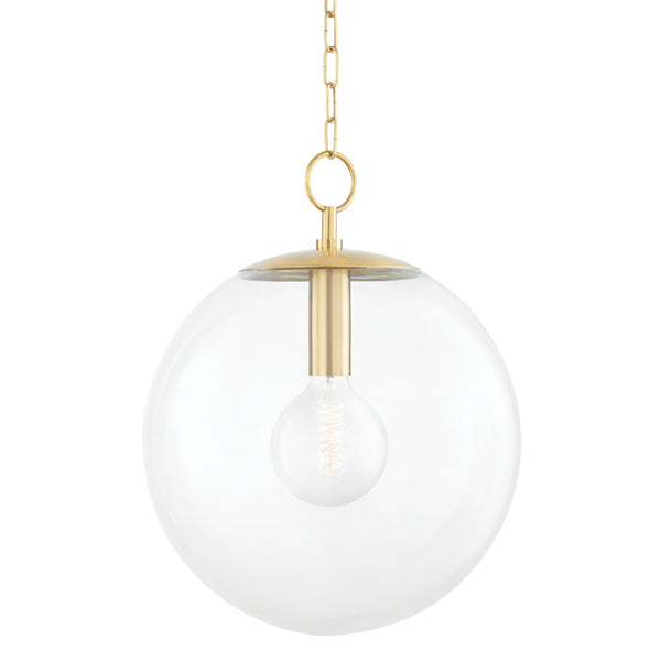 Mitzi - H609701L-AGB - One Light Pendant - Juliana - Aged Brass from Lighting & Bulbs Unlimited in Charlotte, NC