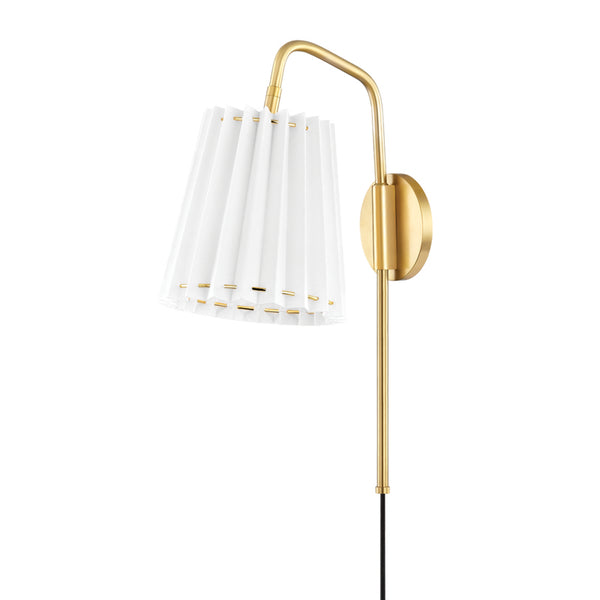 Mitzi - HL476101-AGB - One Light Wall Sconce - Demi - Aged Brass from Lighting & Bulbs Unlimited in Charlotte, NC