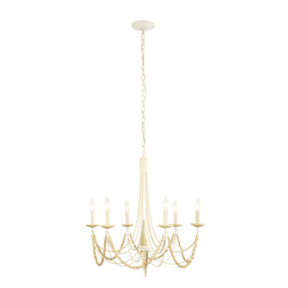 Varaluz - 350C06CW - Six Light Chandelier - Brentwood - Country White from Lighting & Bulbs Unlimited in Charlotte, NC