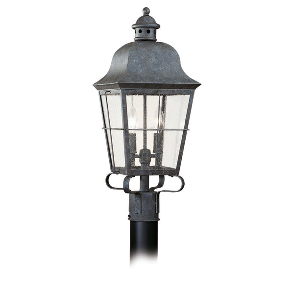 Generation Lighting - 8262-46 - Two Light Outdoor Post Lantern - Chatham - Oxidized Bronze from Lighting & Bulbs Unlimited in Charlotte, NC