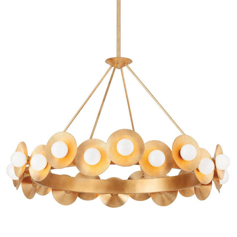 Corbett Lighting - 333-45-VGL - 22 Light Chandelier - Emerald - Vintage Gold Leaf from Lighting & Bulbs Unlimited in Charlotte, NC
