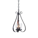 Three Light Chandelier from the Sweeping Taper Collection by Hubbardton Forge
