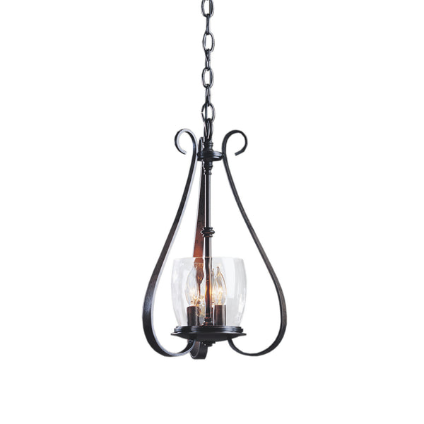 Three Light Chandelier from the Sweeping Taper Collection by Hubbardton Forge