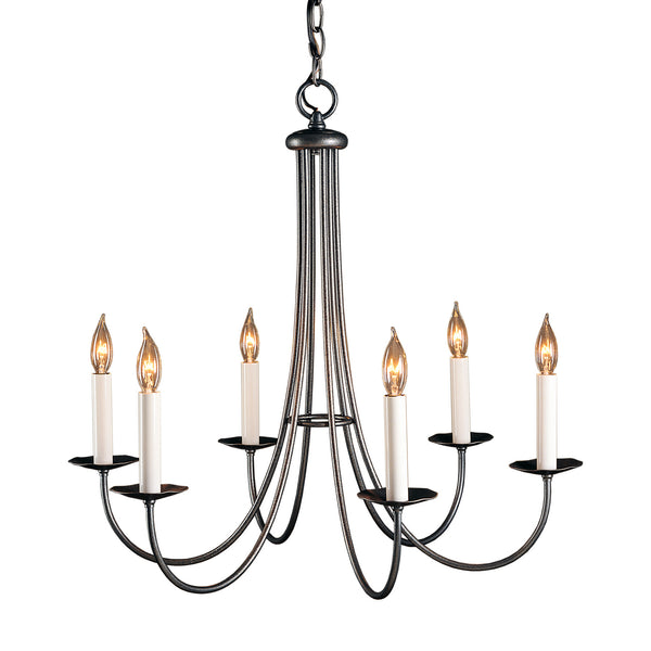 Six Light Chandelier from the Simple Sweep Collection by Hubbardton Forge
