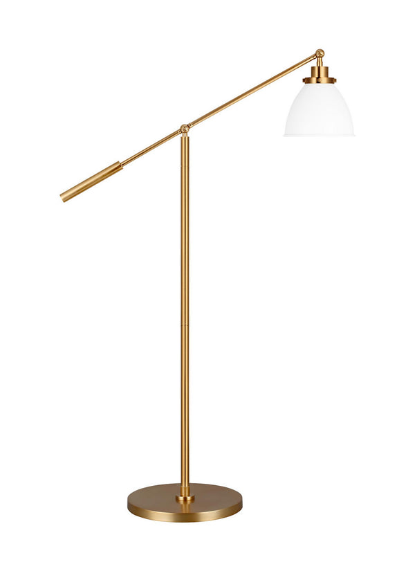 Visual Comfort Studio - CT1131MWTBBS1 - One Light Floor Lamp - Wellfleet - Matte White and Burnished Brass from Lighting & Bulbs Unlimited in Charlotte, NC