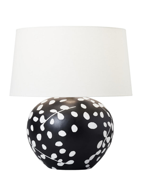 Visual Comfort Studio - HT1011WLBL1 - One Light Table Lamp - Nan - White Leather W Black Leather from Lighting & Bulbs Unlimited in Charlotte, NC
