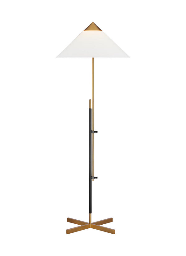 Visual Comfort Studio - KT1291BBSBNZ1 - One Light Floor Lamp - Franklin - Burnished Brass and Deep Bronze from Lighting & Bulbs Unlimited in Charlotte, NC