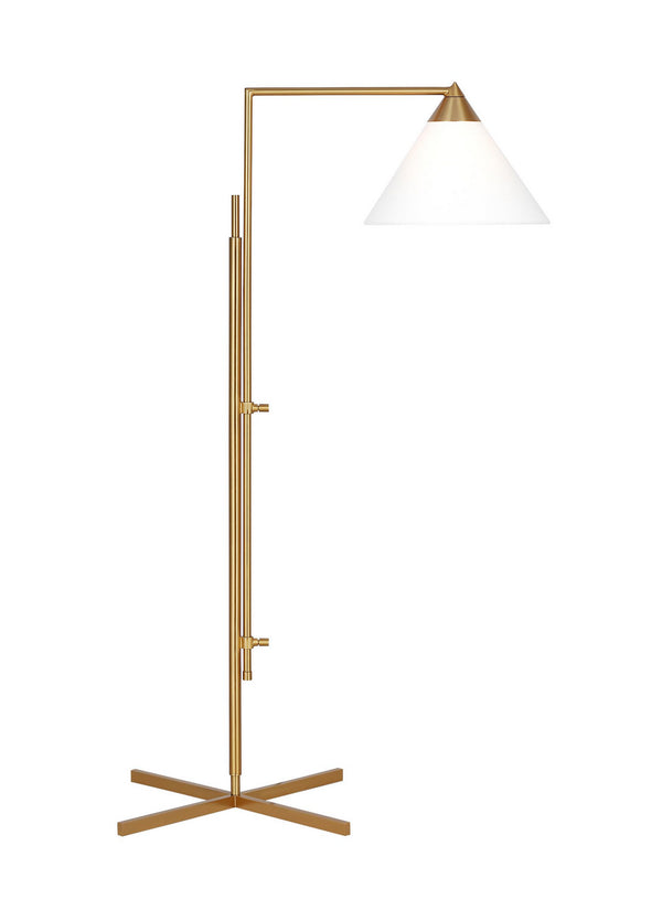 Visual Comfort Studio - KT1301BBS1 - One Light Floor Lamp - Franklin - Burnished Brass from Lighting & Bulbs Unlimited in Charlotte, NC