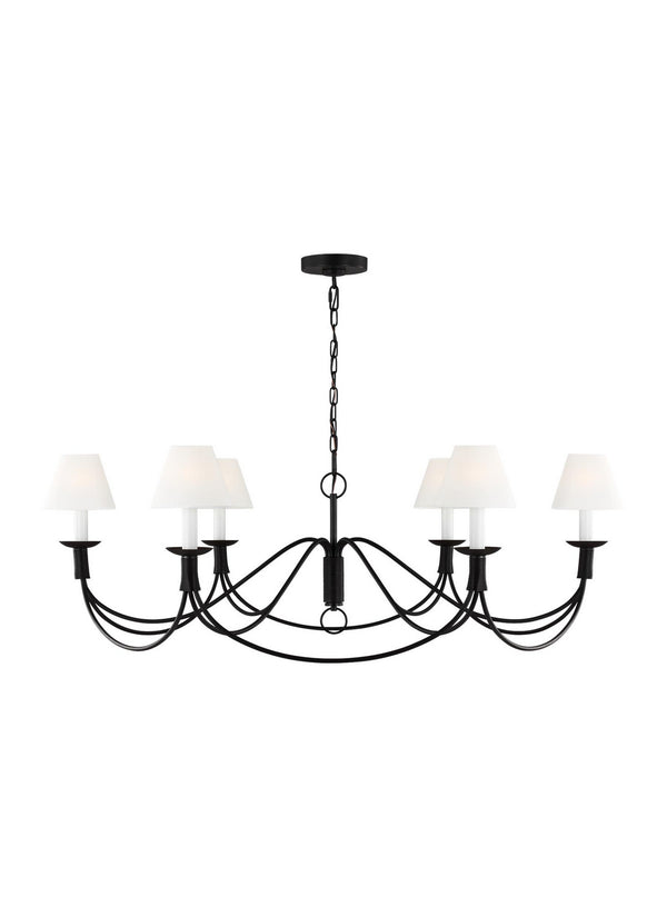 Visual Comfort Studio - LC1196AI - Six Light Chandelier - Sullivan - Aged Iron from Lighting & Bulbs Unlimited in Charlotte, NC