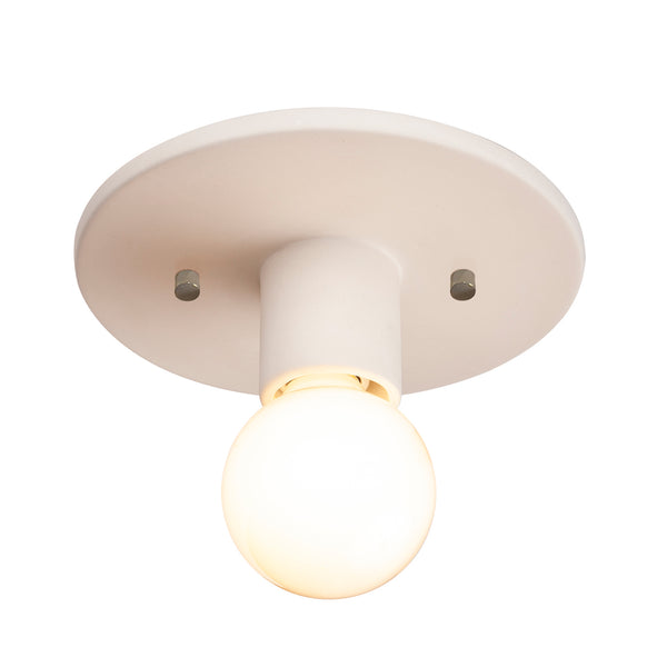 Justice Designs - CER-6275-BIS - One Light Flush-Mount - Radiance Collection - Bisque from Lighting & Bulbs Unlimited in Charlotte, NC
