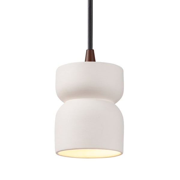 Justice Designs - CER-6500-BIS-DBRZ-BKCD - One Light Pendant - Radiance - Bisque from Lighting & Bulbs Unlimited in Charlotte, NC