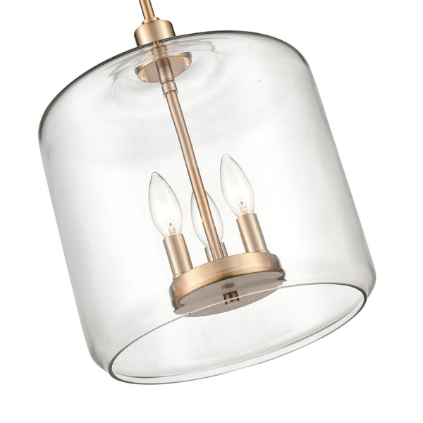 Millennium - 6933-MG - Three Light Pendant - Asheville - Modern Gold from Lighting & Bulbs Unlimited in Charlotte, NC