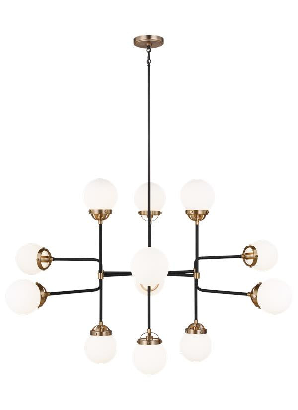 Visual Comfort Studio - 3187912-848 - 12 Light Chandelier - Cafe - Satin Brass from Lighting & Bulbs Unlimited in Charlotte, NC