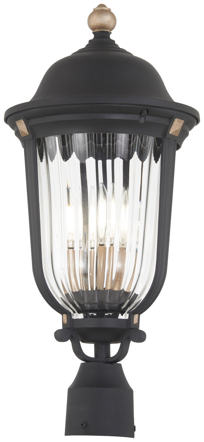 Minka-Lavery - 73238-738 - Three Light Outdoor Post Mount - Peale Street - Sand Coal And Vermeil Gold from Lighting & Bulbs Unlimited in Charlotte, NC