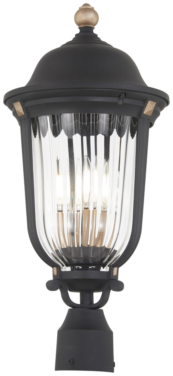 Minka-Lavery - 73238-738 - Three Light Outdoor Post Mount - Peale Street - Sand Coal And Vermeil Gold from Lighting & Bulbs Unlimited in Charlotte, NC