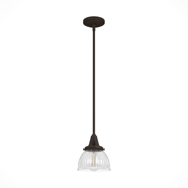 Hunter - 19230 - One Light Mini Pendant - Cypress Grove - Onyx Bengal from Lighting & Bulbs Unlimited in Charlotte, NC