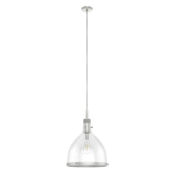 Hunter - 19298 - One Light Pendant - Van Nuys - Brushed Nickel from Lighting & Bulbs Unlimited in Charlotte, NC