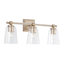 Capital Lighting - 144831BS-523 - Three Light Vanity - Breigh - Brushed Champagne from Lighting & Bulbs Unlimited in Charlotte, NC