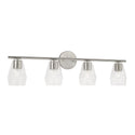 Four Light Vanity from the Dena Collection in Brushed Nickel Finish by Capital Lighting