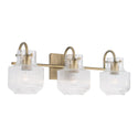 Three Light Vanity from the Nyla Collection in Aged Brass Finish by Capital Lighting