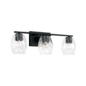 Three Light Vanity from the Lucas Collection in Matte Black Finish by Capital Lighting