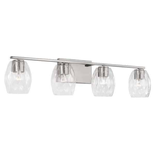 Capital Lighting - 145341BN-525 - Four Light Vanity - Lucas - Brushed Nickel from Lighting & Bulbs Unlimited in Charlotte, NC