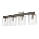 Capital Lighting - 146141CM-531 - Four Light Vanity - Sawyer - Carbon Grey and Matte Nickel from Lighting & Bulbs Unlimited in Charlotte, NC