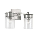 Capital Lighting - 146821BN-532 - Two Light Vanity - Mason - Brushed Nickel from Lighting & Bulbs Unlimited in Charlotte, NC
