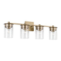 Four Light Vanity from the Mason Collection in Aged Brass Finish by Capital Lighting