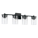 Four Light Vanity from the Mason Collection in Matte Black Finish by Capital Lighting