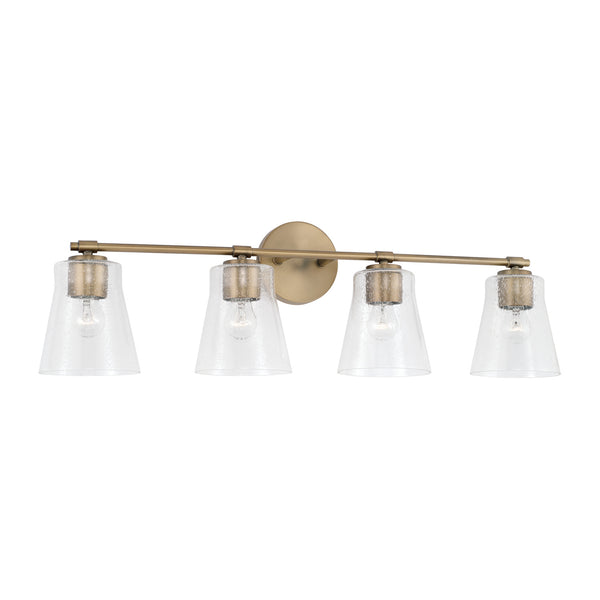 Capital Lighting - 146941AD-533 - Four Light Vanity - Baker - Aged Brass from Lighting & Bulbs Unlimited in Charlotte, NC