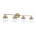 Four Light Vanity from the Madison Collection in Aged Brass Finish by Capital Lighting