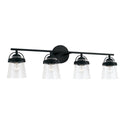 Four Light Vanity from the Madison Collection in Matte Black Finish by Capital Lighting